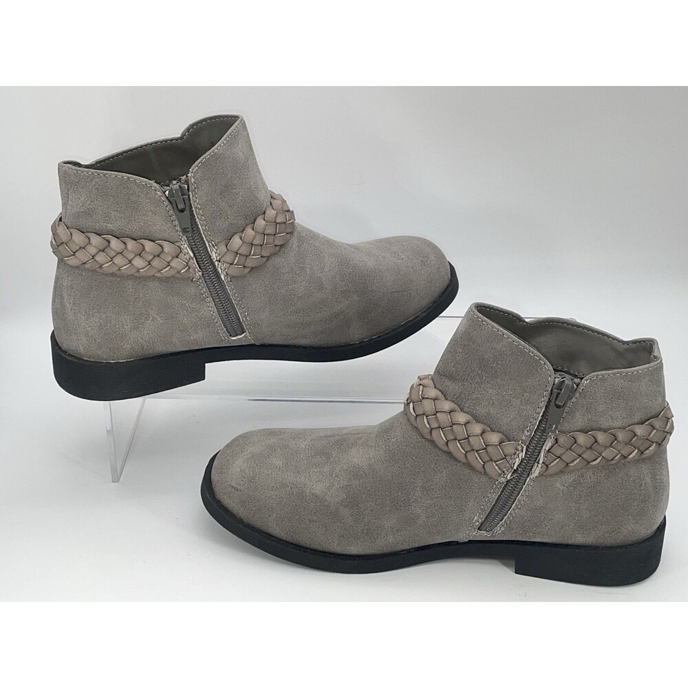 Blowfish Malibu Keepsake Ankle Boot Sz 4 M Gray Girls Zipper - Picture 2 of 6